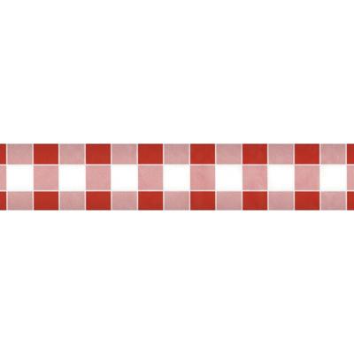 Wicotex Damast papier 1,20x8m ruit rood