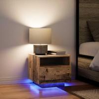 Nachtkastje 2 pcs Oud hout 40 x 39 x 37 cm Bewerkt hout - thumbnail