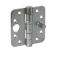Ivana veiligheids kogelscharnier - SKG** - 89x89x2,5mm - afgerond - verzinkt - thumbnail