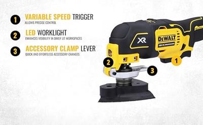 DeWalt DCS356N-XJ | Oscillerende multitool | body | 18V | borstelloos - DCS356N-XJ - thumbnail