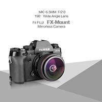 Meike Optics MK fisheye Ultra groothoeklens 6,5 mm f2.0 voor Fuji X - thumbnail