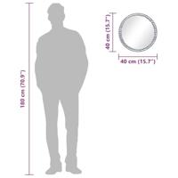 VidaXL Wandspiegel 40 cm gehard glas - thumbnail