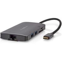 Nedis USB Multi-Port Adapter | USB 3.2 Gen 1 | USB-C Male | HDMI Output / Micro SD / SD / USB-C Female / 3x USB-A Female | 5 Gbps| Doos - - thumbnail