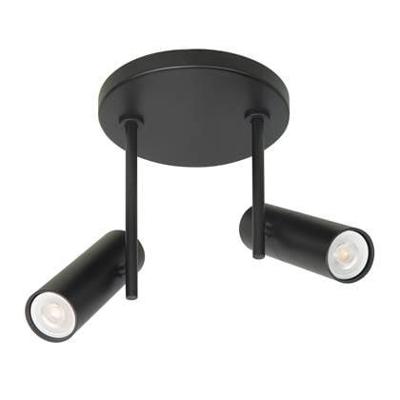 Highlight Zwarte spotTrend 2-lichts rond - S7531.01