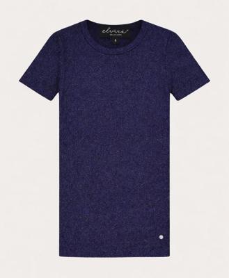 Elvira Casuals Top Vickey E1 26-013 T-shirt Korte Mouw 100 Navy