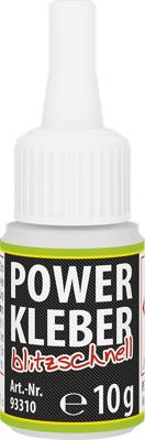PETEC universeel lijm "power kleber blitzschnell" second glue 10g water bottle