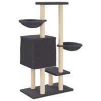 VidaXL Kattenmeubel met sisal krabpalen 117 cm donkergrijs - thumbnail