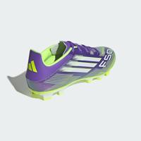 adidas F50 Club Gras / Kunstgras Voetbalschoenen (MG) Paars Wit Neongeel - thumbnail