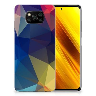 Xiaomi Poco X3 | Poco X3 Pro | TPU Hoesje | Polygon Dark