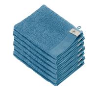 Walra Soft Cotton Washandjes 16 x 21 550gram Petrol - 12 stuks - thumbnail