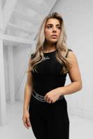 Malelions Sparkling Shoulder Bodysuit Dames Zwart - Maat XS - Kleur: Zwart | Soccerfanshop - thumbnail