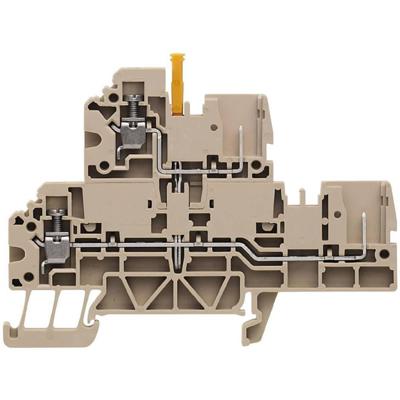 Weidmüller 1305300000 Serieklem 4 mm Schroeven Donkerbeige 50 stuk(s)