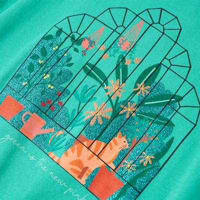 Kindershirt 140 mintkleurig