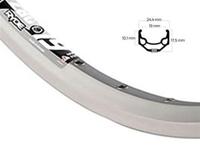 Ryde Velg 28 inch 622 zac19 zilver geslepen zijkant 36 dubbel bus - thumbnail