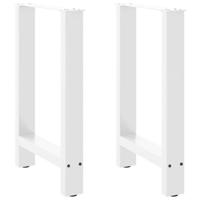 Salontafelpoten 2 st 60x(72-73) cm staal wit - thumbnail