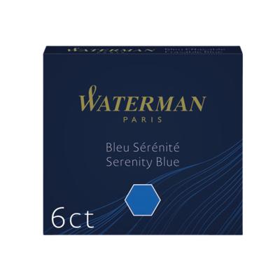 Waterman inktpatronen blauw 6X