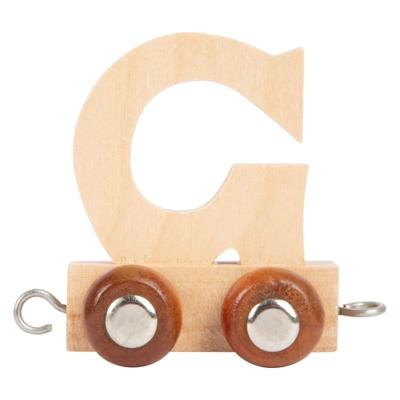 Small Foot - houten lettertrein - g - 12 stuks