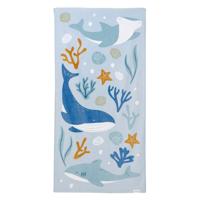 Little Dutch badlaken ocean dreams blauw - 120cm - thumbnail