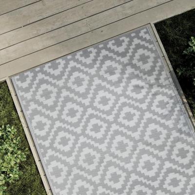 VidaXL Buitenkleed arakil 120x180 cm pp grijs VidaXL Buitenkleed arakil 120x180 cm pp grijs