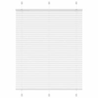 VidaXL Plissé rolgordijn 110x150 cm stofbreedte 109,4cm polyester wit - thumbnail