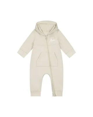 Malelions Signature Trainingspak Baby Beige - Maat 0-3 Maanden - Kleur: Beige | Soccerfanshop