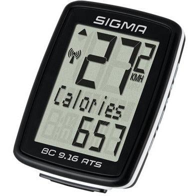 Sigma BC 9,16 ATS Kilometerteller 9 functies - Zwart