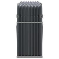 Haardhoutopslag 180x45x100 cm gegalvaniseerd staal antraciet - thumbnail