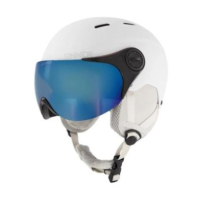 Sinner Typhoon Visor Helm Matte White S