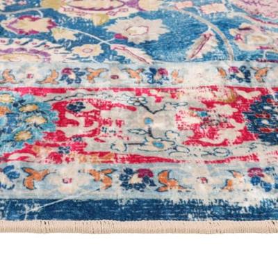 VidaXL Vloerkleed wasbaar anti-slip 80x150 cm meerkleurig