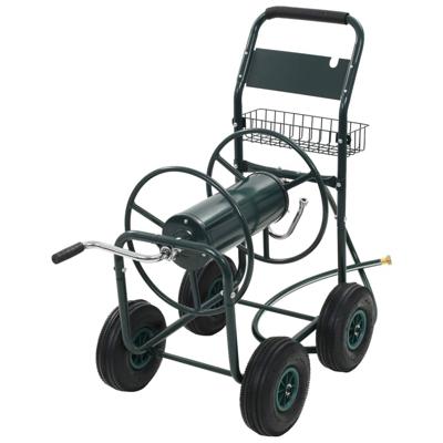 Tuinslangtrolley met 1/2" slangkoppeling 75 m staal