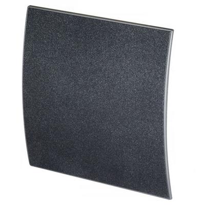 Whisper Pro-design Badkamerventilator - Ø100mm - Aan/uit - Gebogen Kunststof - Grafiet Deluxe