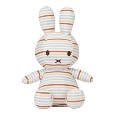 nijntje x Little Dutch Vintage Sunny Stripes All Over knuffel - 25 cm