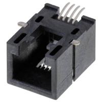 Molex Cat 3 Mod Jack/Plug 855025006 Bus Zwart 1 stuk(s) - thumbnail