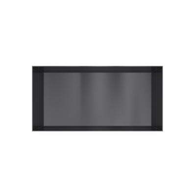 Hotbath &MORE Inbouwnis 30x60x10cm frameless Geborsteld Zwart PVD Hotbath &MORE Inbouwnis 30x60x10cm frameless Geborsteld Zwart PVD