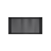 Hotbath &MORE Inbouwnis 30x60x10cm frameless Geborsteld Zwart PVD - thumbnail