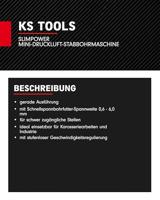 KS Tools 515.5520 3/8 SlimPOWER mini-pneumatische staafboormachine, 7000 omw/min. - thumbnail
