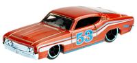 Hot Wheels auto '69 Ford Torina Talladega 1:64 chroom rood - thumbnail