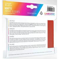 Gamegenic - Sleeves Matte Prime Red (100 Sleeves) - thumbnail