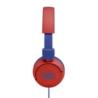 JBL Jr310 On-ear kinderkoptelefoon in rood-blauw - bekabelde koptelefoon met headset en afstandsbediening - ideaal voor school en vrije tijd - thumbnail