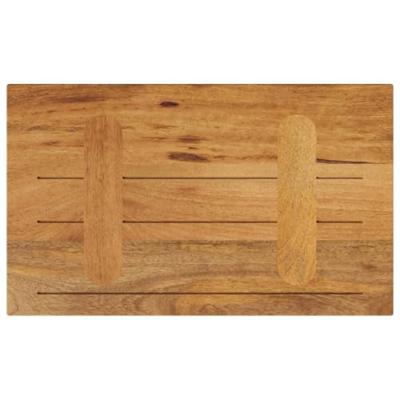 Tafelblad rechthoekig 50x40x2,5 cm massief mangohout