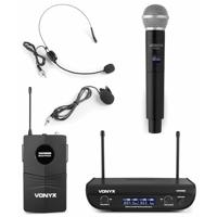 Vonyx WM82C dubbele draadloze microfoon combinatieset - thumbnail