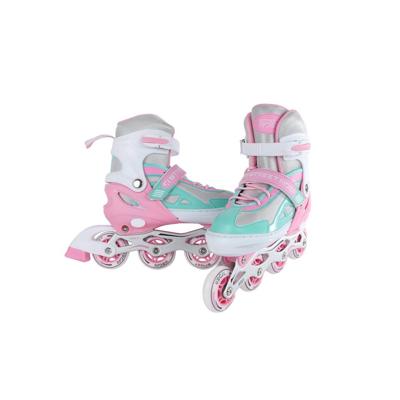 Street Rider inline skeelers roze/groen verstelbaar, maat 29-32