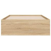 Bedframe met lades bewerkt hout sonoma eikenkleurig 75x190 cm - thumbnail