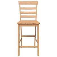 Barkrukken 2 st massief houtrubber naturel - thumbnail