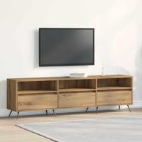 TV-kast artisanaal eikenkleurig 150 x 30 x 44.5 cm Bewerkt hout - thumbnail