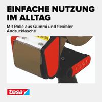 tesa Tapedispenser Blauw, Rood Rolbreedte (max.): 50 mm Rollengte (max.) 66 m Met reminrichting, Mes verwisselbaar - thumbnail