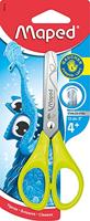 Maped Linkshandige Schaar met Ronde Punt + Cm-Verdeling RVS Assorti - thumbnail