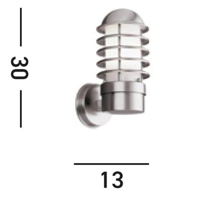 Searchlight RVS muurlampLouvre - 51