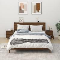 Nachtkastjes 2 st 40x35x50 cm bruineikenkleurig - thumbnail