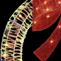 Krans met 60 LED Warmwit 75 cm PET - thumbnail